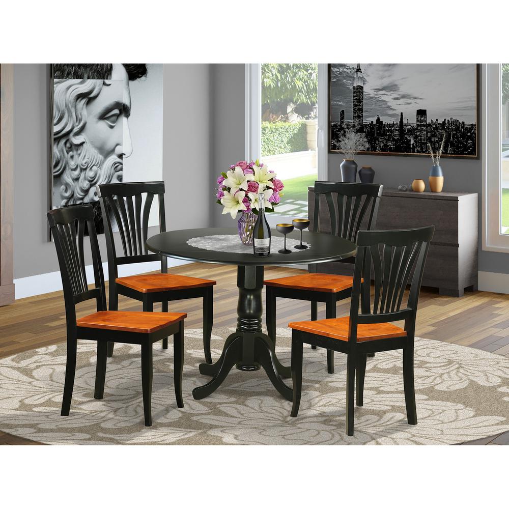5  PC  Kitchen  Table  set-Dining  Table  and  4  Wooden  Kitchen  Chairs. Picture 1