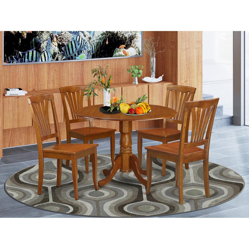 5  Pc  Kitchen  nook  Dining  set-breakfast  nook  Table  and  4  Dining  Chairs. Picture 2