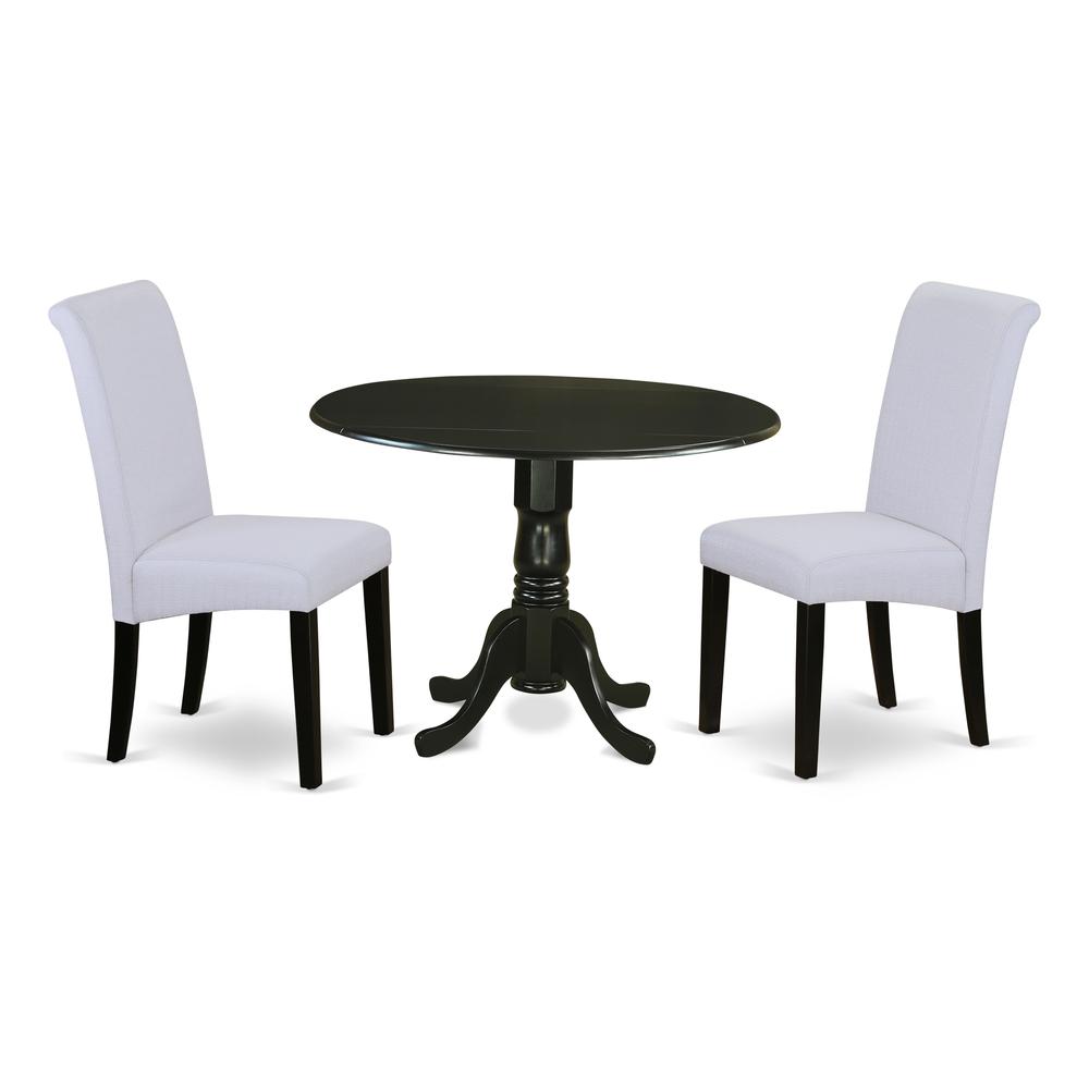 Dining Room Set Black, DLBA3-BLK-05. Picture 1