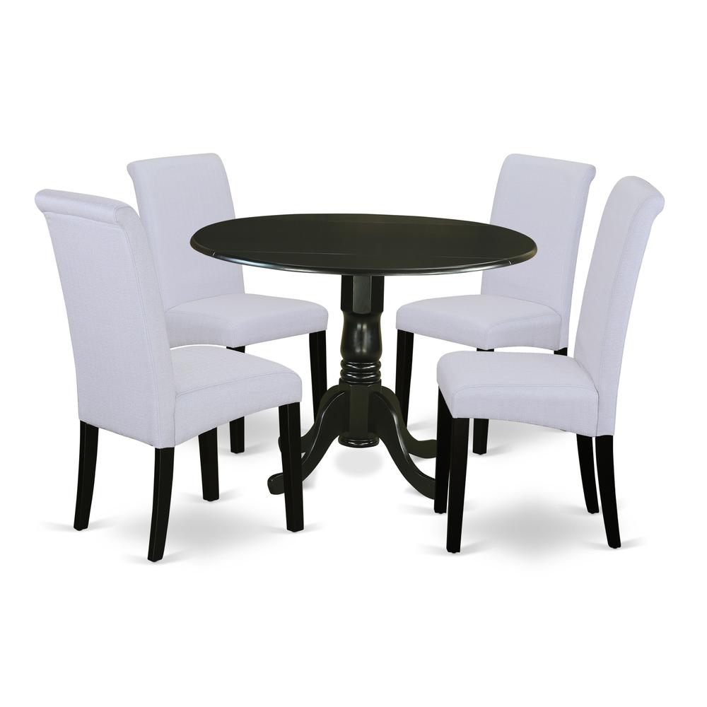 Dining Room Set Black, DLBA5-BLK-05. Picture 1