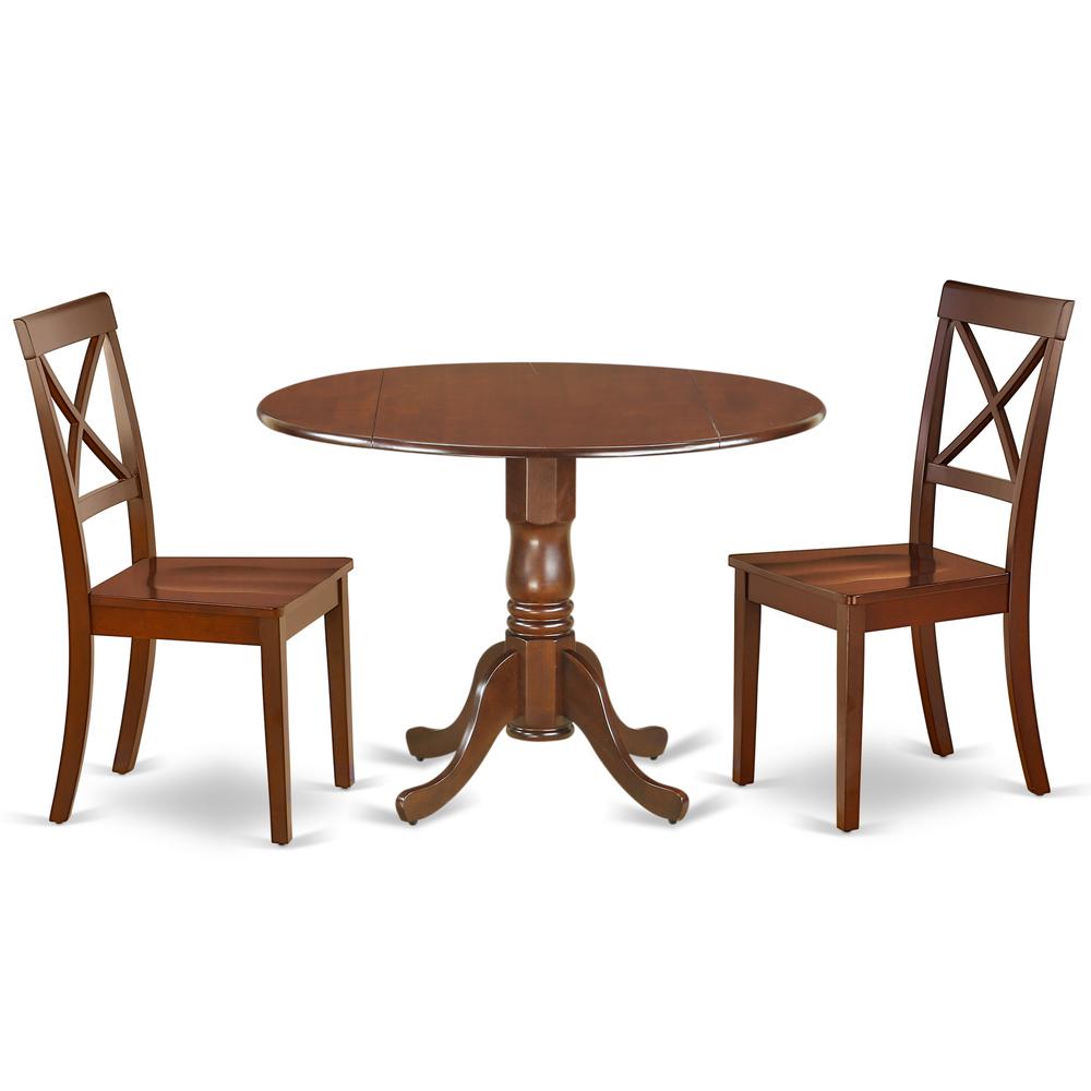 Dining Room Set Mahogany, DLBO3-MAH-W. Picture 1