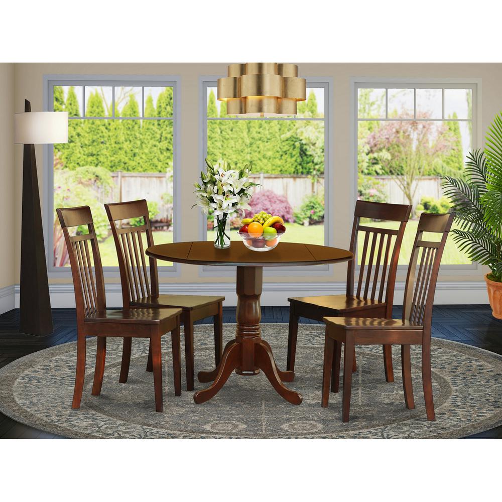 5  Pc  Kitchen  nook  Dining  set-small  Table  and  4  Dining  Chairs. Picture 2