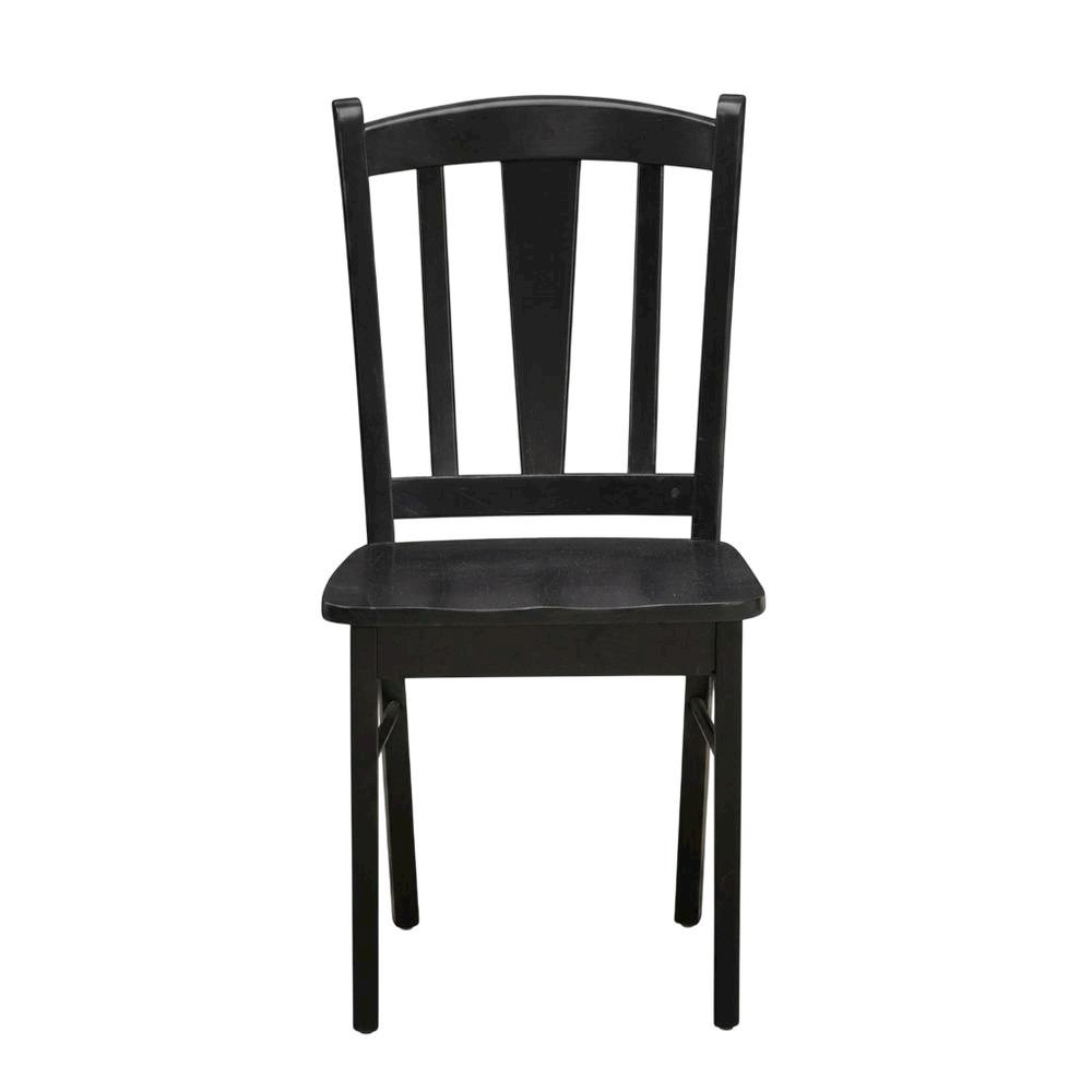Dublin Wood Dining Chair with Solid Wood Seat for Dining Room, Set of 2. Picture 2