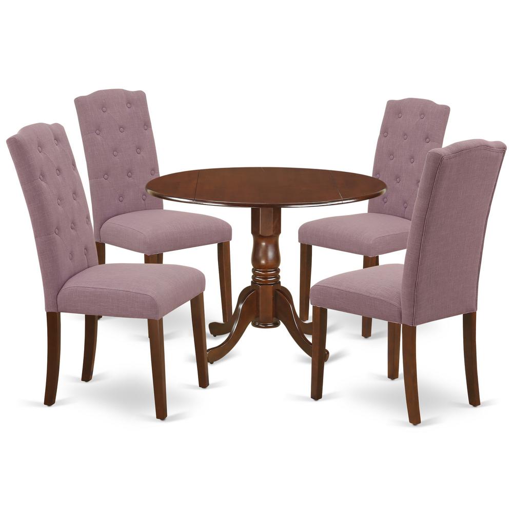 Dining Room Set Mahogany, DLCE5-MAH-10. Picture 1