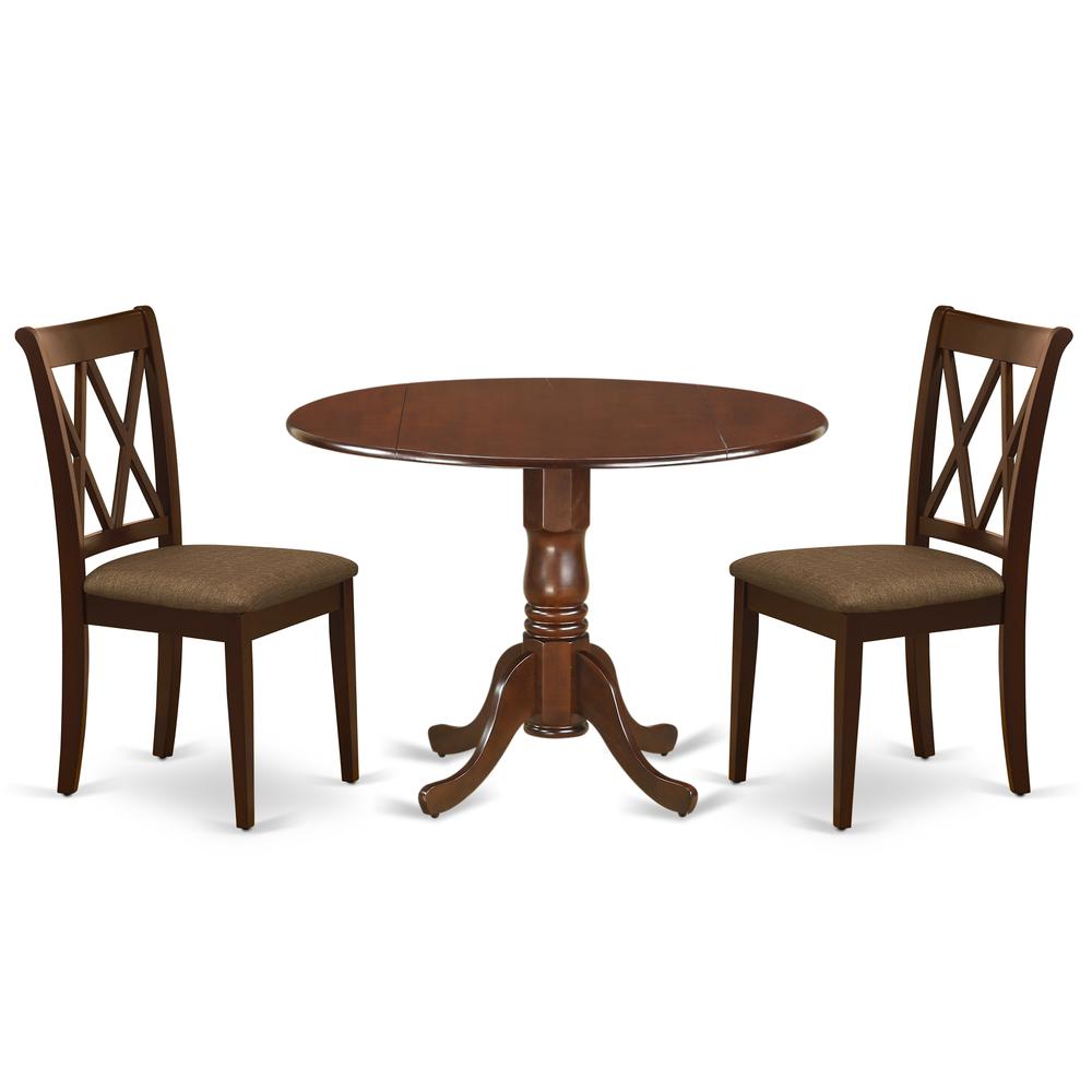 Dining Room Set Mahogany, DLCL3-MAH-C. Picture 1