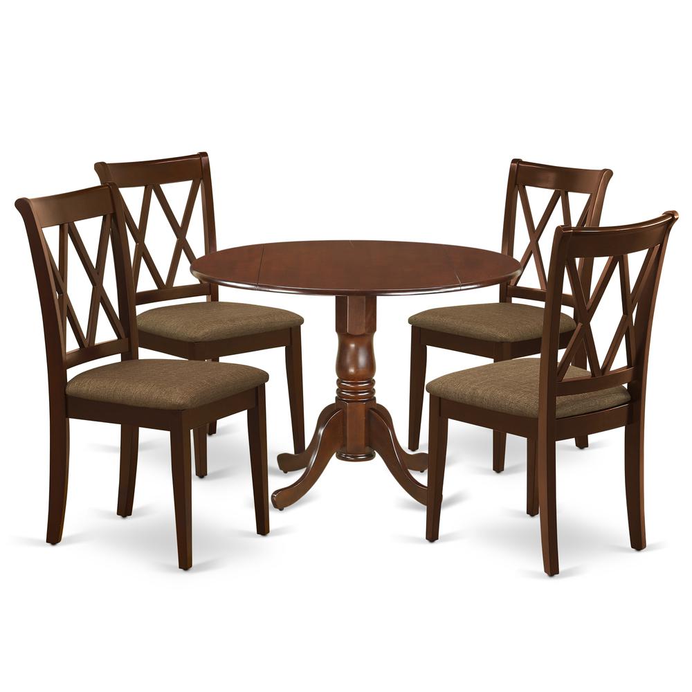 Dining Room Set Mahogany, DLCL5-MAH-C. Picture 1