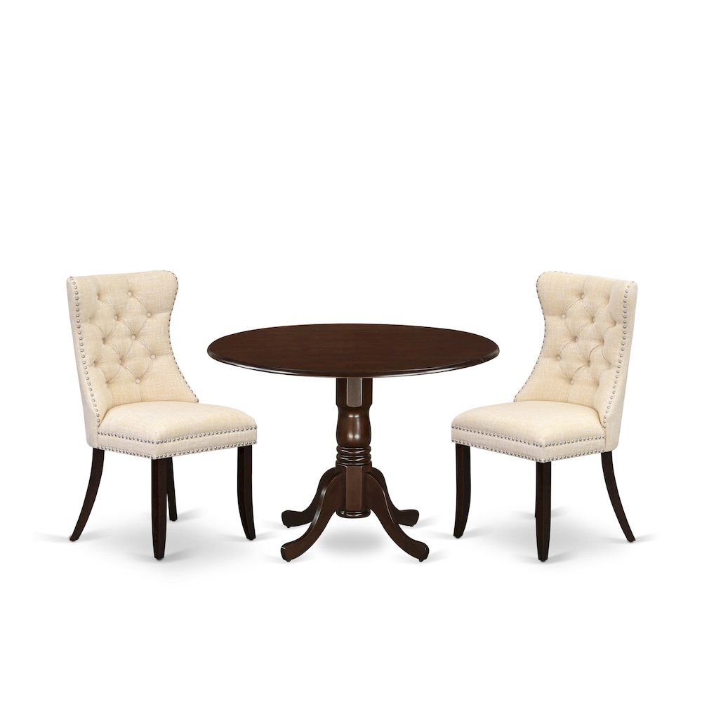 3 Piece Modern Dining Table Set. Picture 1