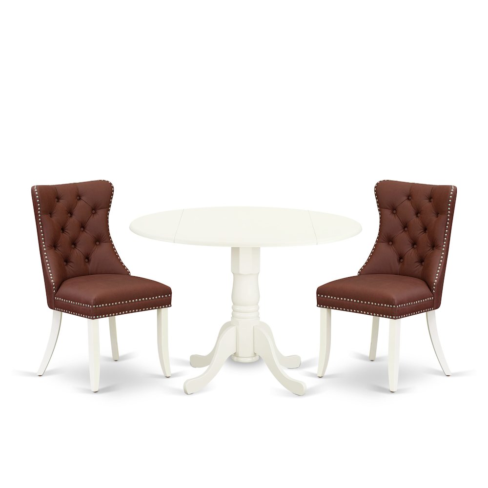 3 Piece Modern Dining Table Set. Picture 1