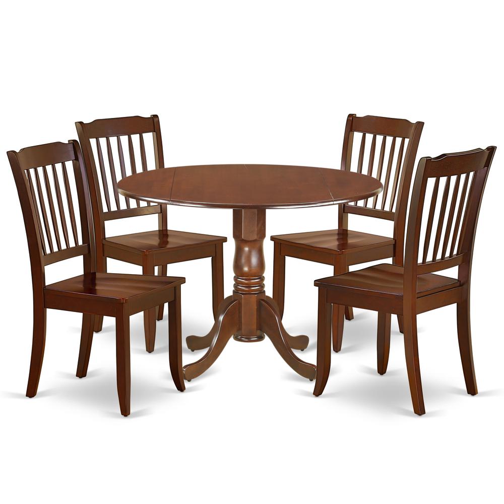 Dining Room Set Mahogany, DLDA5-MAH-W. Picture 1
