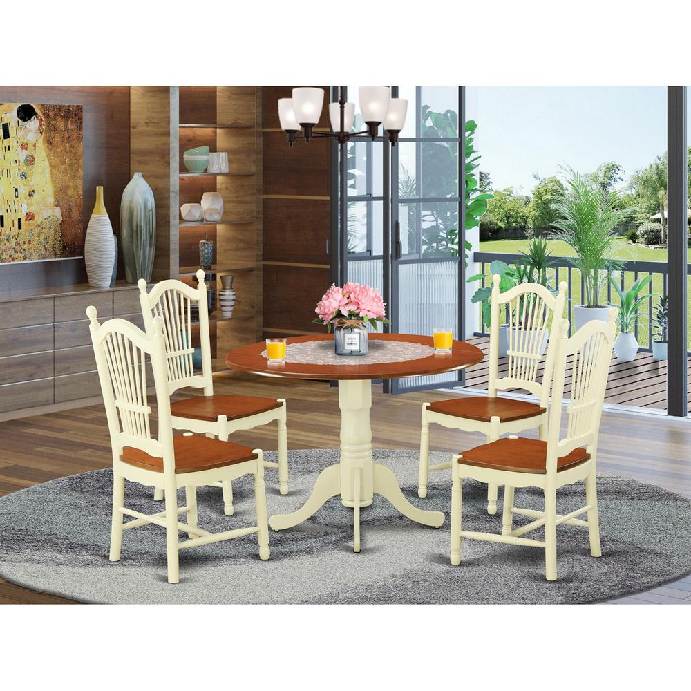 5  Pc  Kitchen  nook  Dining  set  -  Kitchen  dinette  Table  and  4  Kitchen  Chairs. Picture 2