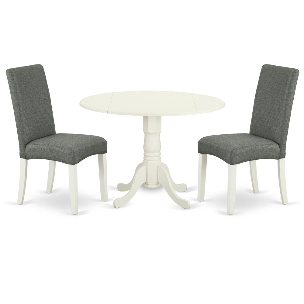 Dining Room Set Linen White, DLDR3-LWH-07. Picture 1