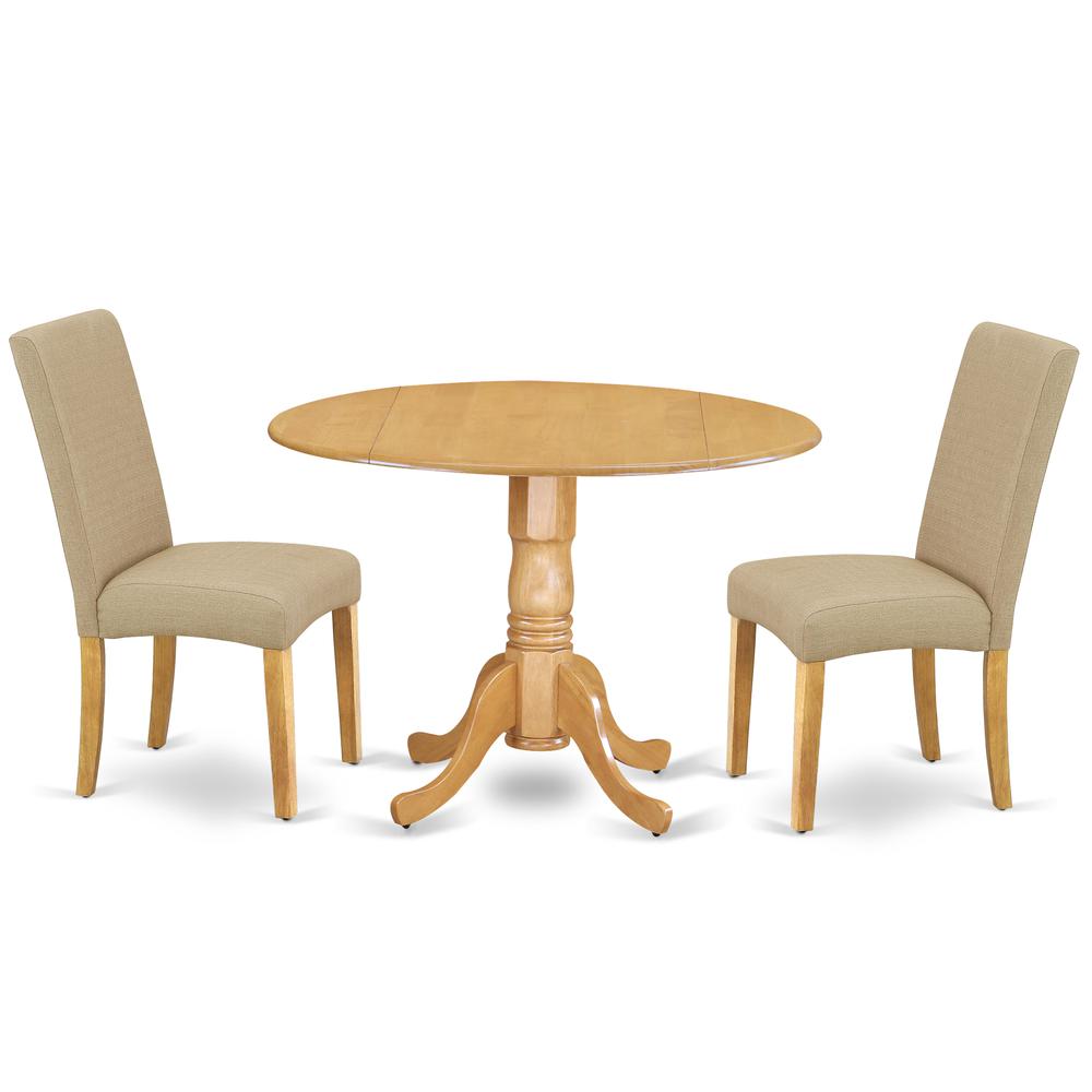 Dining Room Set Oak, DLDR3-OAK-16. Picture 1