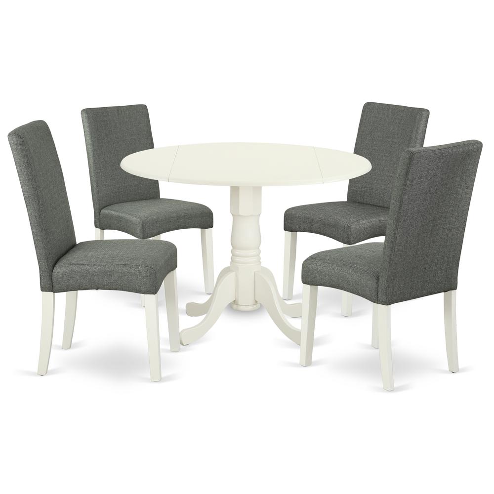 Dining Room Set Linen White, DLDR5-LWH-07. Picture 1
