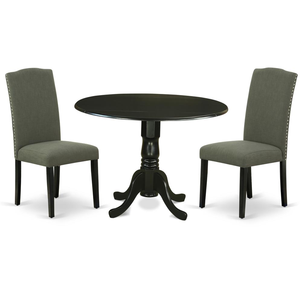 Dining Room Set Black, DLEN3-BLK-20. Picture 1