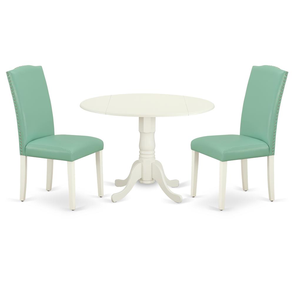 Dining Room Set Linen White, DLEN3-LWH-57. Picture 1