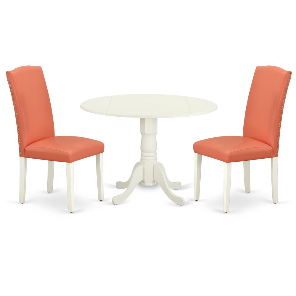 Dining Room Set Linen White, DLEN3-LWH-78. Picture 1