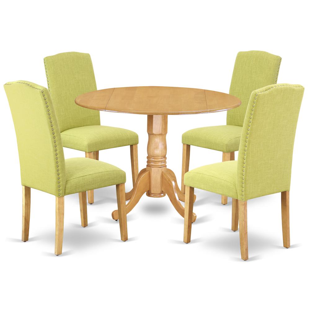 Dining Room Set Oak, DLEN5-OAK-07. Picture 1