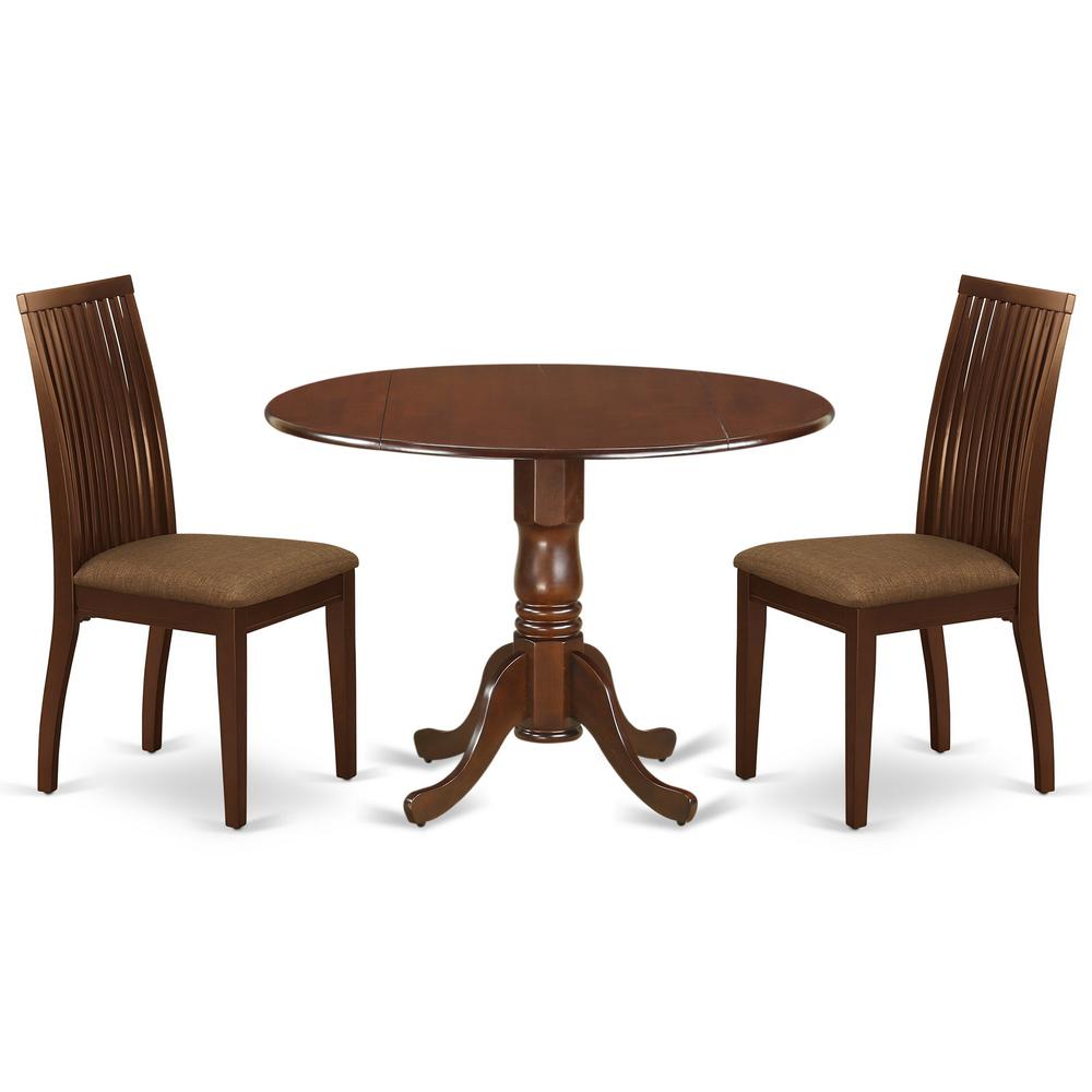 Dining Room Set Mahogany, DLIP3-MAH-C. Picture 1