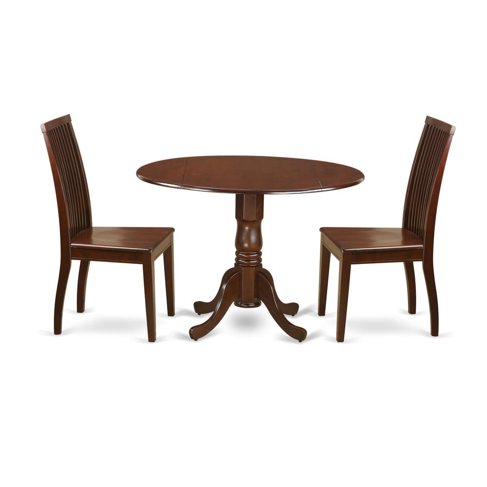 Dining Room Set Mahogany, DLIP3-MAH-W. Picture 1