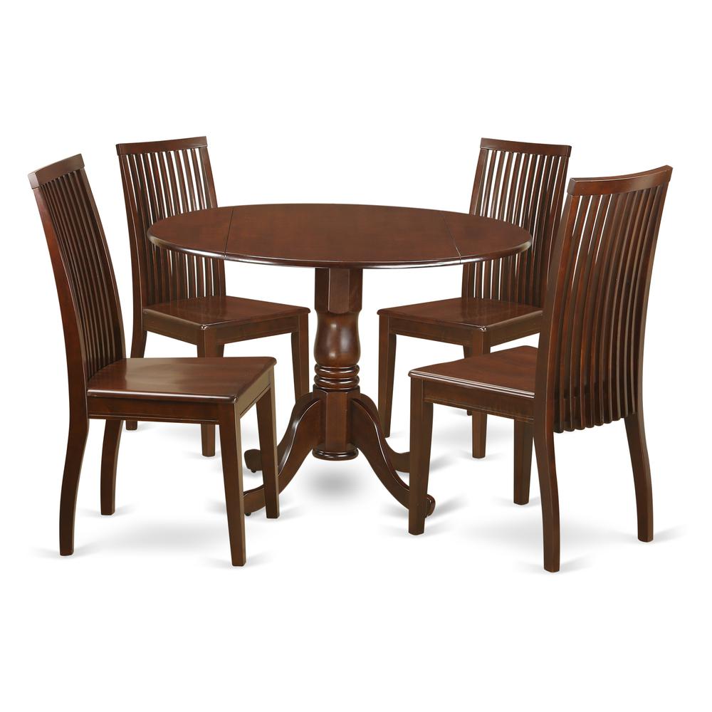 Dining Room Set Mahogany, DLIP5-MAH-W. Picture 1
