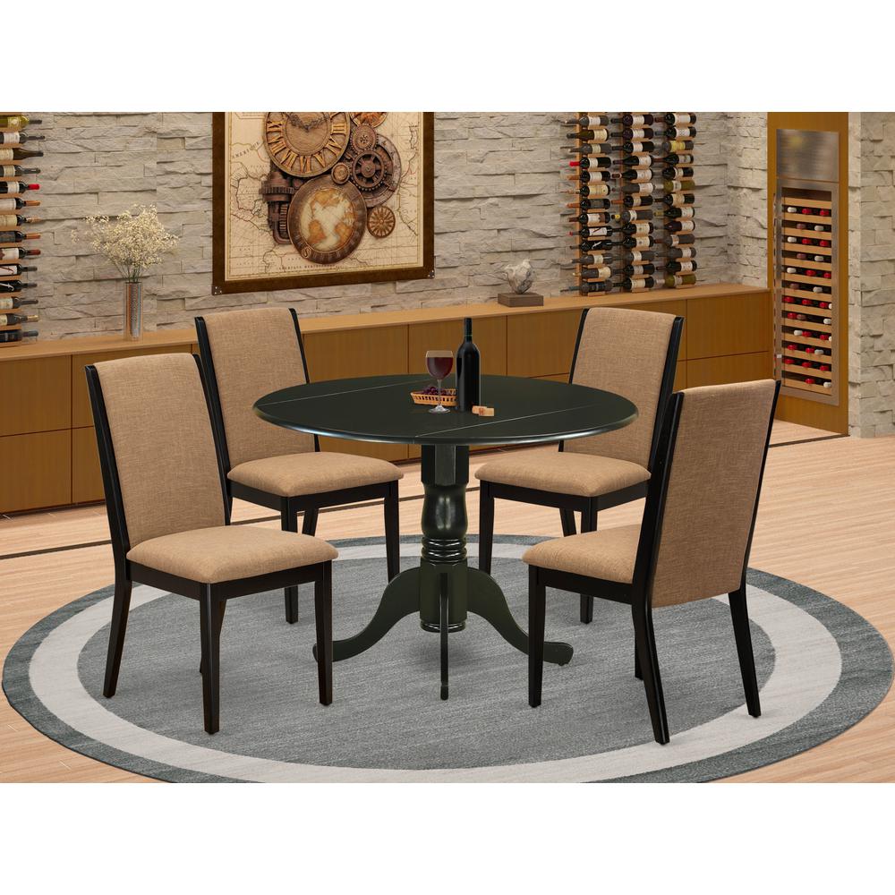 Dining Room Set Black, DLLA5-BLK-47. Picture 7