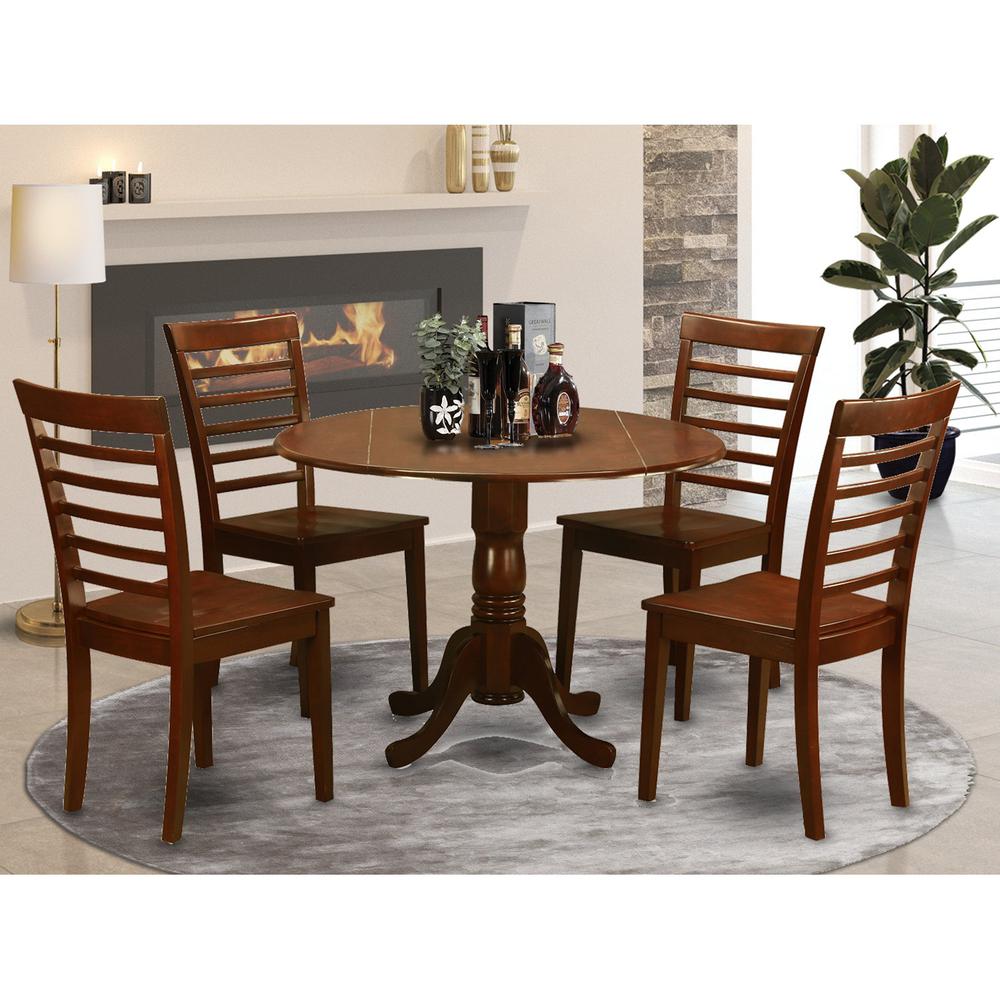5  Pc  small  Kitchen  Table  and  Chairs  set-Kitchen  Table  and  4  dinette  Chairs. Picture 2
