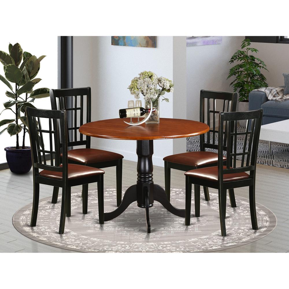 5  PC  Kitchen  Table  set-Dining  Table  and  4  Wood  Kitchen  Chairs. Picture 2