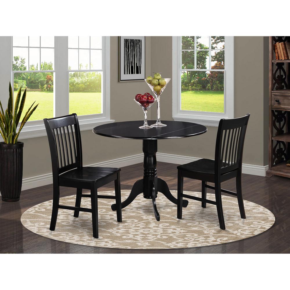 3  Pc  small  Kitchen  Table  and  Chairs  set-Kitchen  Table  plus  2  dinette  Chairs. Picture 1