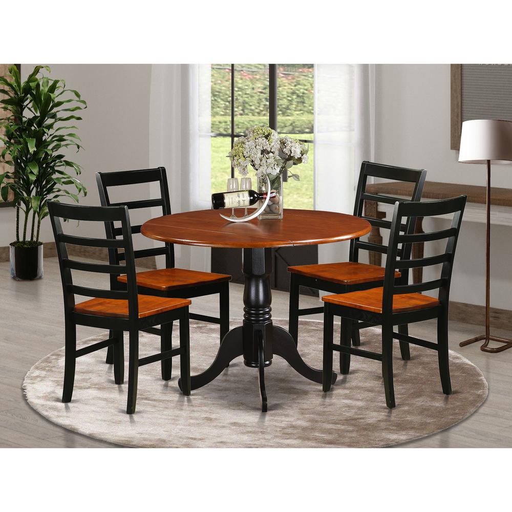 5  PC  Kitchen  Table  set-Dining  Table  and  4  Wooden  Kitchen  Chairs. Picture 4