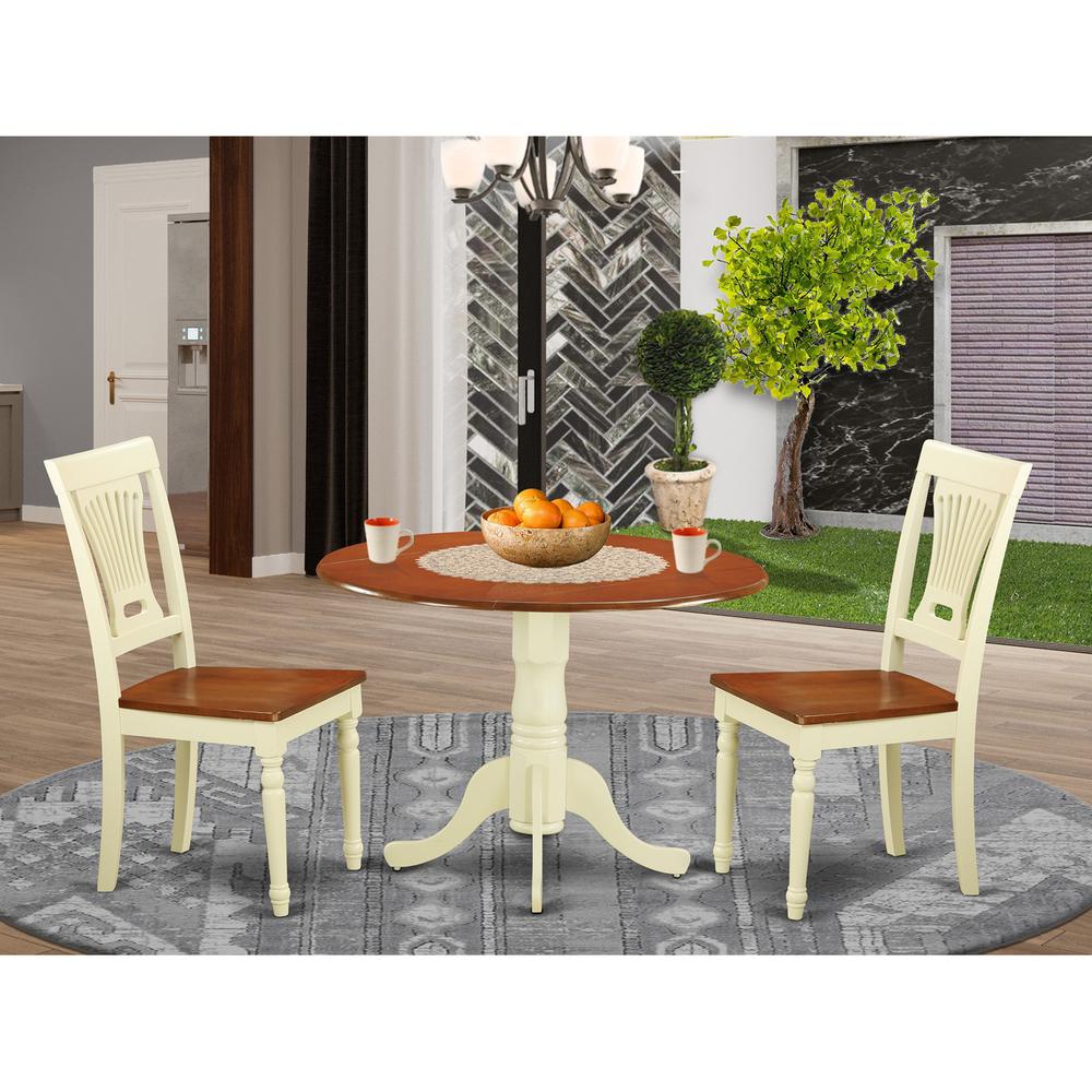 3  PC  small  Dining  set-Dining  Table  and  2  Kitchen  Chairs. Picture 2