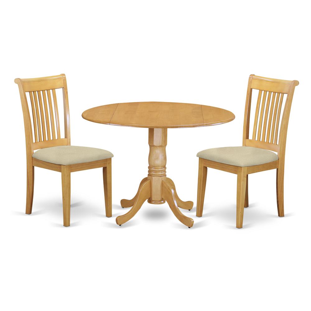 Dining Room Set Oak, DLPO3-OAK-C. Picture 1