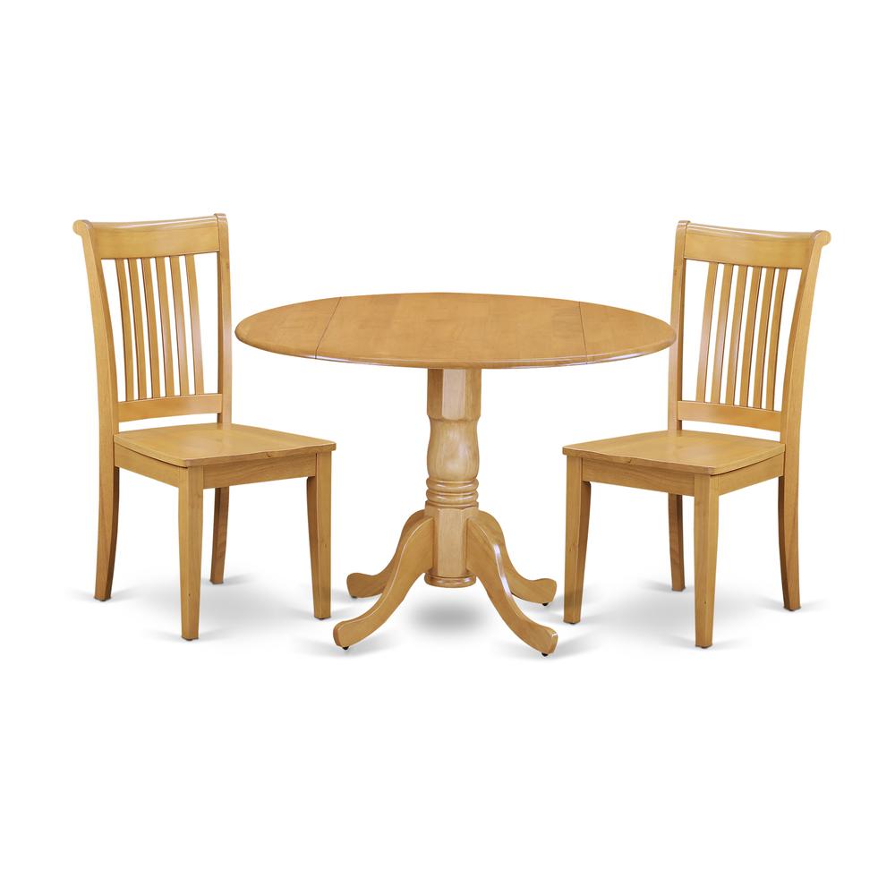 Dining Room Set Oak, DLPO3-OAK-W. Picture 1