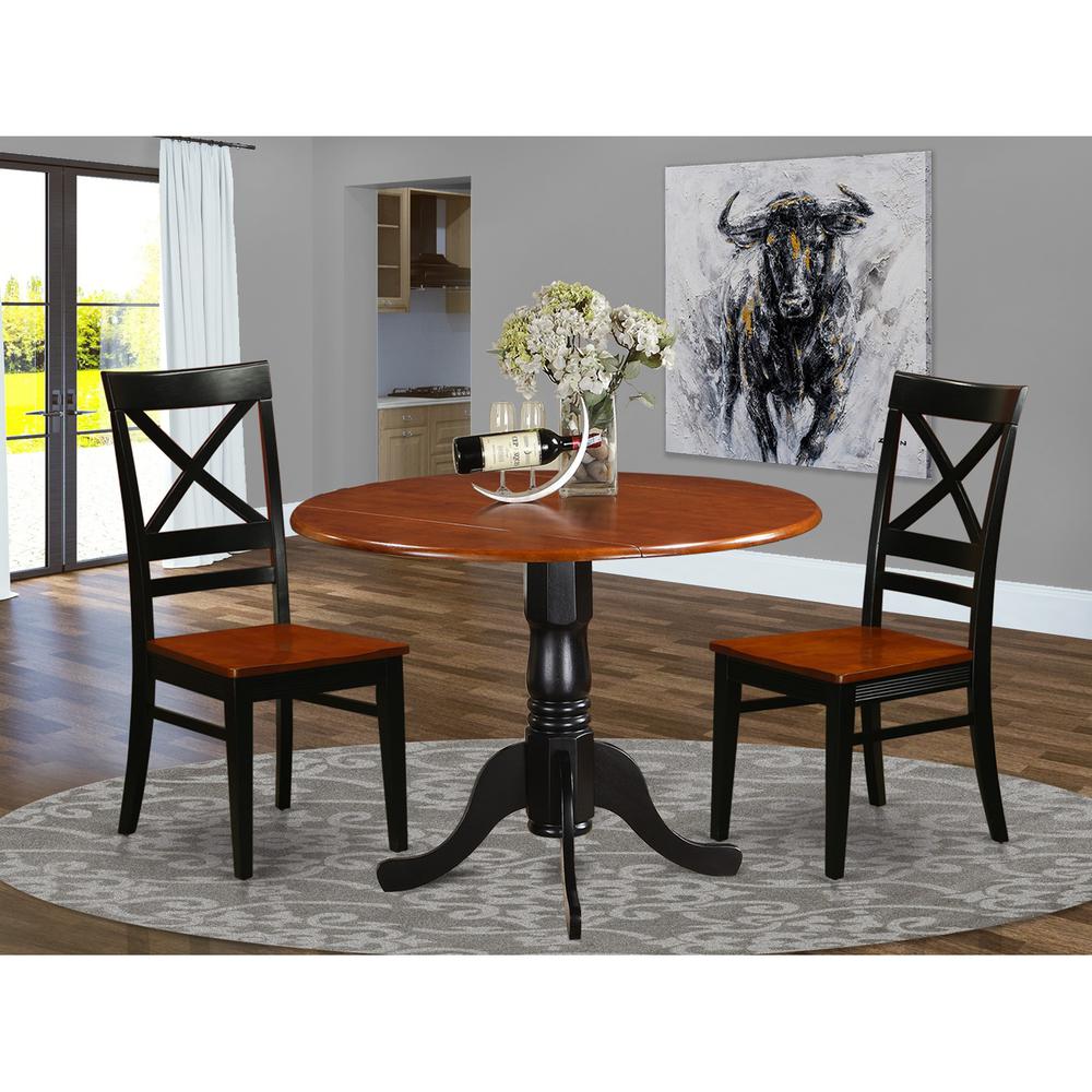 3  PC  Kitchen  Table  set-Dining  Table  and  2  Wooden  Kitchen  Chairs. Picture 4