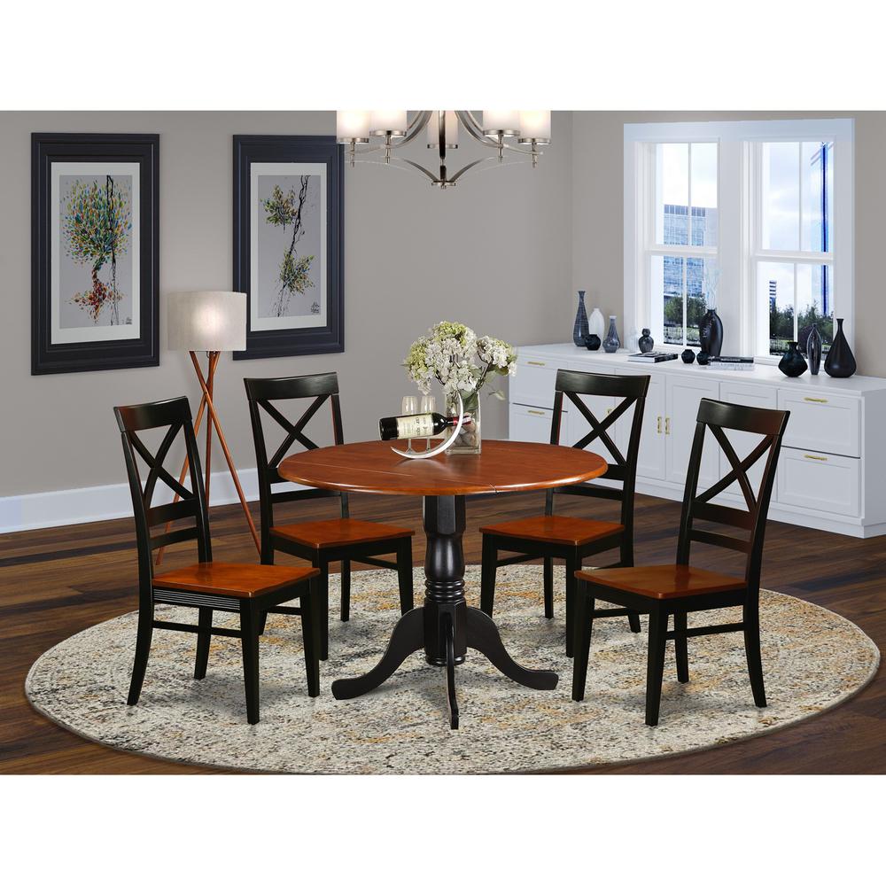 5  PC  Kitchen  Table  set-Dining  Table  and  4  Wooden  Kitchen  Chairs. Picture 2