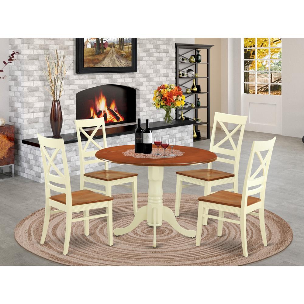 5  Pc  small  Kitchen  Table  set  -  Kitchen  Table  and  4  dinette  Chairs. Picture 2