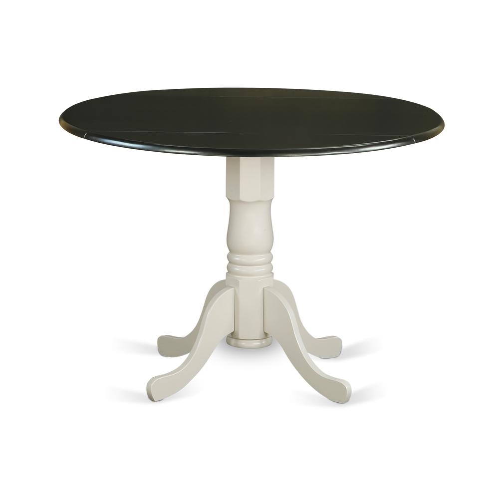 Dining Table Black & Linen White, DLT-BLW-TP. Picture 1