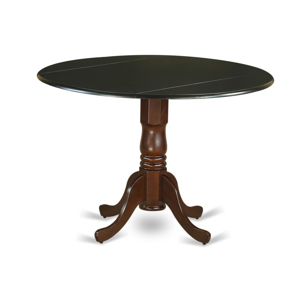 Dining Table Black & Mahogany, DLT-BMA-TP. Picture 1