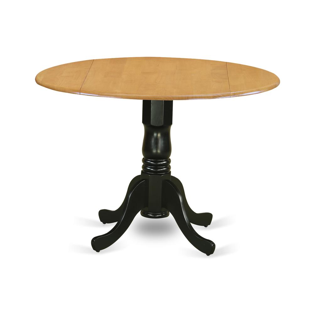 Dining Table Oak & Black, DLT-OBK-TP. Picture 1