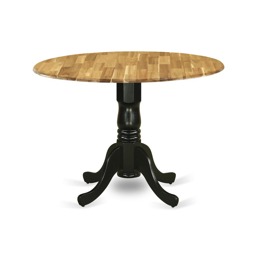 Dining Table Natural & Black, DMT-NBK-TP. Picture 1
