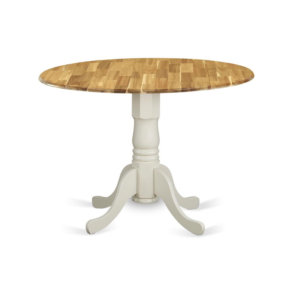 Dining Table Natural & Linen White, DMT-NLW-TP. Picture 1