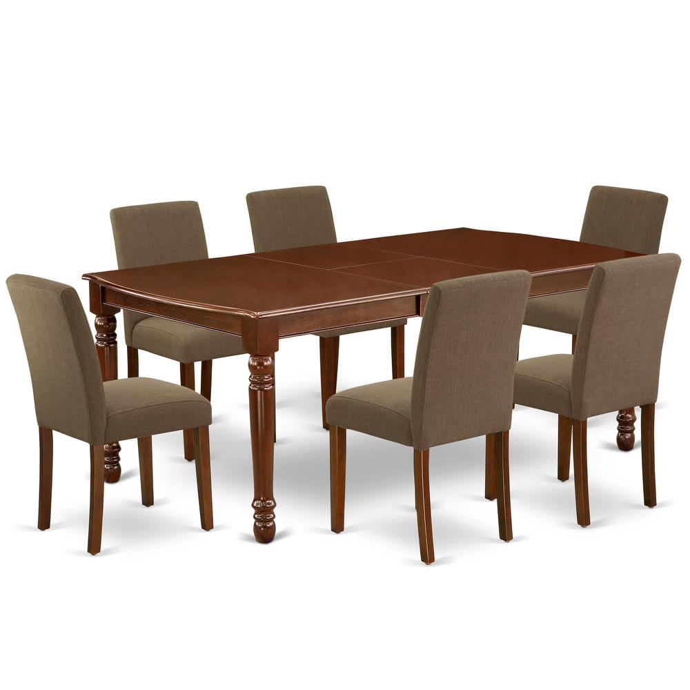 Dining Room Set Mahogany, DOAB7-MAH-18. Picture 1