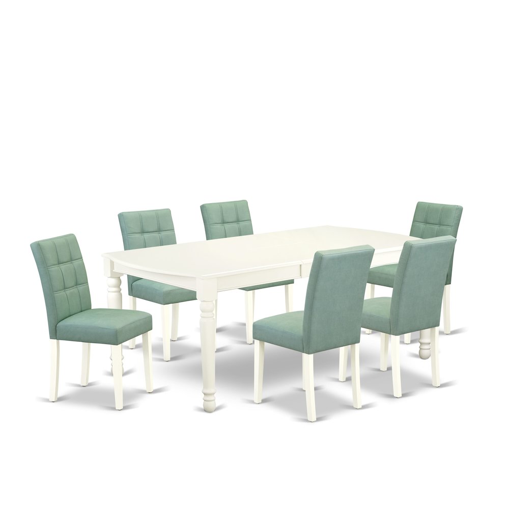 7 Piece Kitchen Dining Table Set contain A Mid Century Dining Table. Picture 1