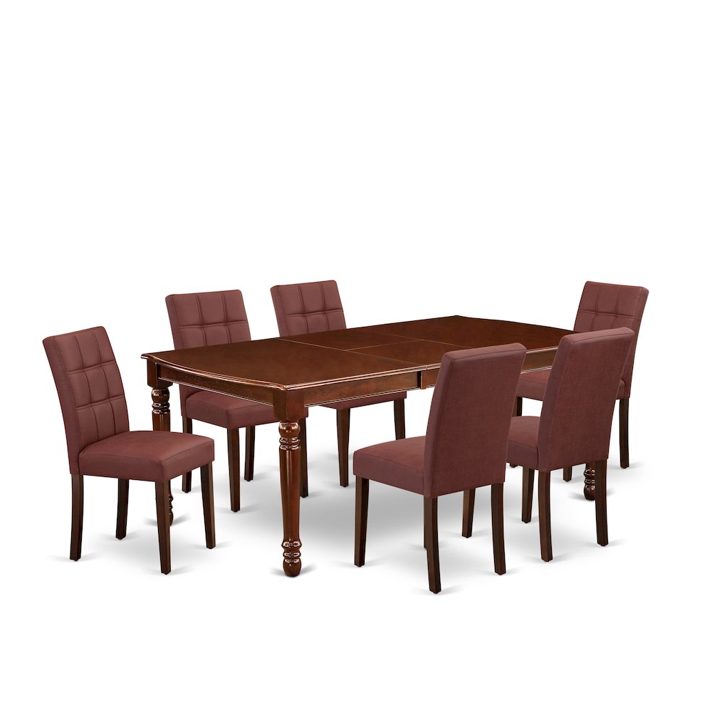 7 Piece Dining Table Set contain A Dining Room Table. Picture 1