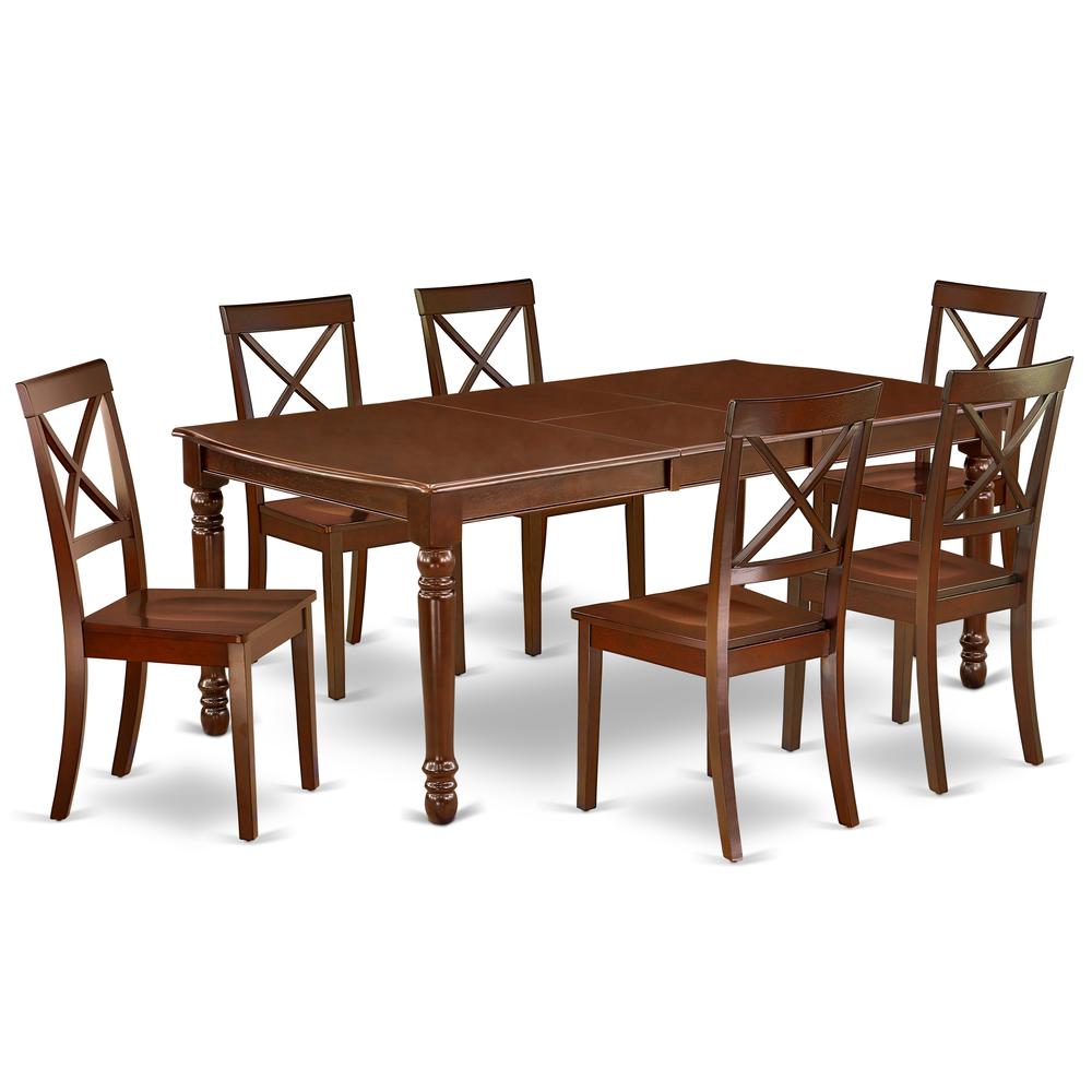 Dining Room Set Mahogany, DOBO7-MAH-W. Picture 1