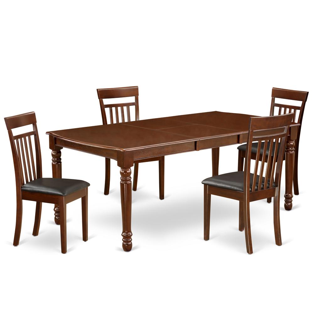 Dining Room Set Mahogany, DOCA5-MAH-LC. Picture 1