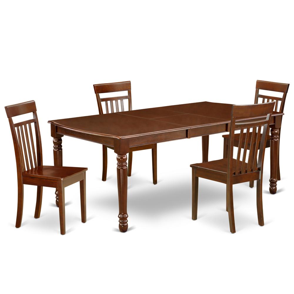 Dining Room Set Mahogany, DOCA5-MAH-W. Picture 1