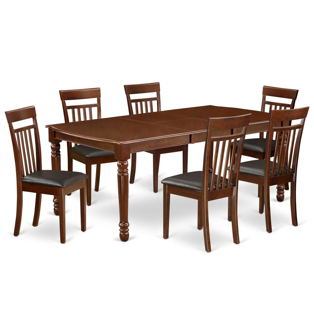 Dining Room Set Mahogany, DOCA7-MAH-LC. Picture 1