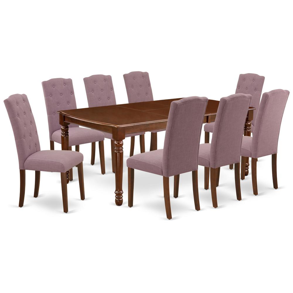 Dining Room Set Mahogany, DOCE9-MAH-10. Picture 1