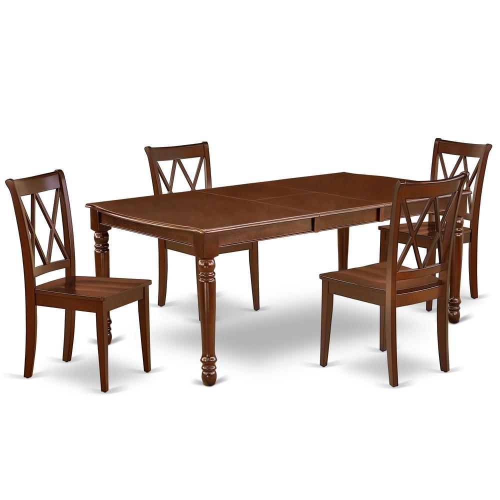 Dining Room Set Mahogany, DOCL5-MAH-W. Picture 1
