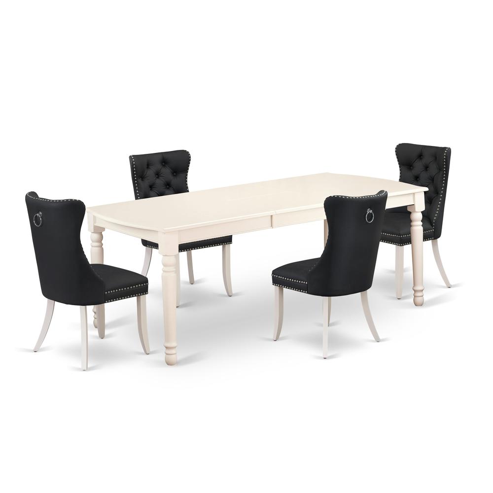 5 Piece Dining Table Set Consists of a Rectangle Kitchen Table. Picture 6